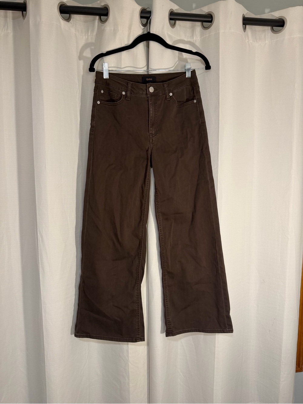 Quince Dark Brown Bootcut Jeans
